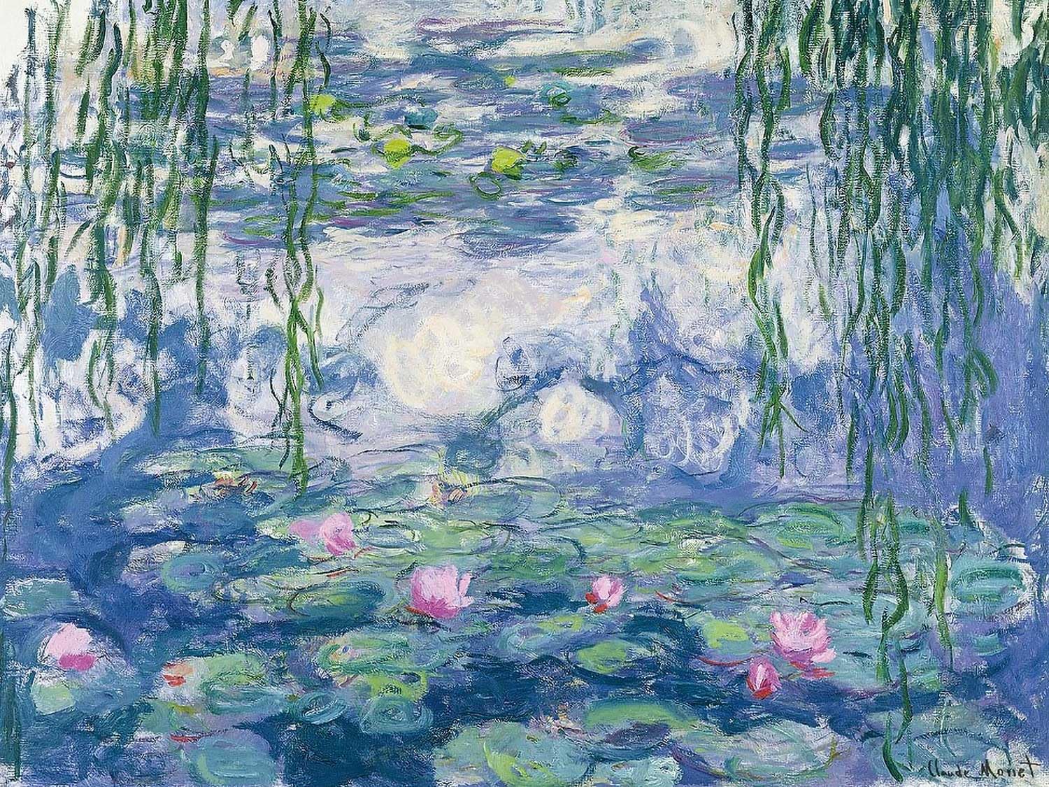 ☆送料無料☆立体 純粋な手描きの油絵 モネ スイレン 応接間掛画m ☆送料無料☆立体 純粋な手描きの油絵 モネ スイレン 応接間掛画m